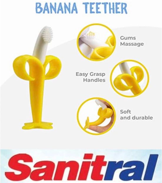 Banana Shaped Teething Toothbrush for Babies