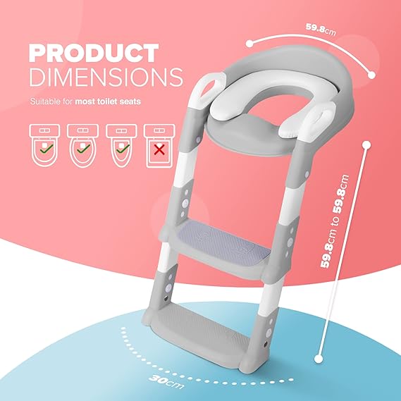 Adjustable Soft Toilet Ladder Potty Training