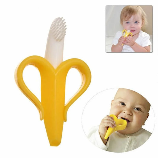 Banana Shaped Teething Toothbrush for Babies