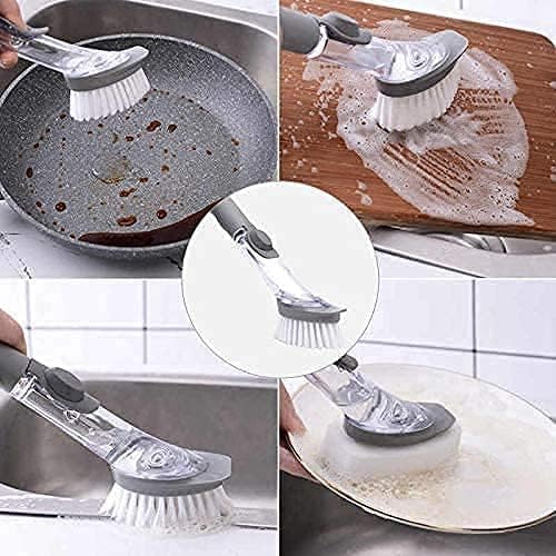 Automatic Kitchen Brush With Soft Bristles.