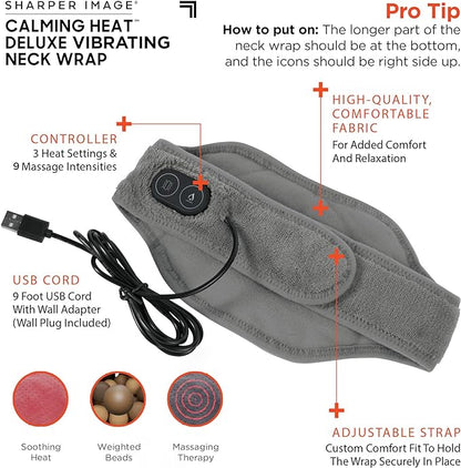 Heat Massaging Neck Wrap with Vibrations