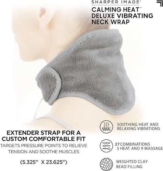 Heat Massaging Neck Wrap with Vibrations