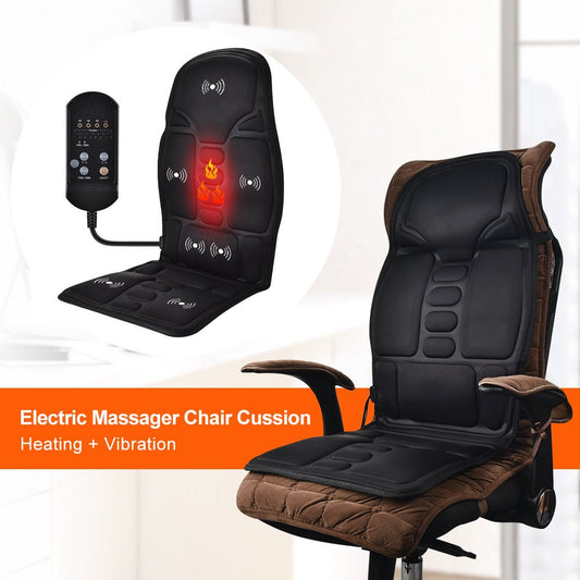 Portable Massage Seat Topper with Heat, Vibration, and Adjustable Modes for Relaxation and Pain Relief