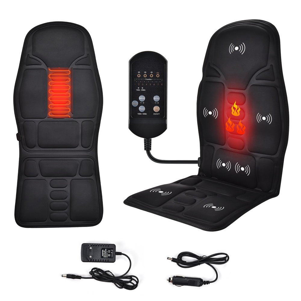 Portable Massage Seat Topper with Heat, Vibration, and Adjustable Modes for Relaxation and Pain Relief