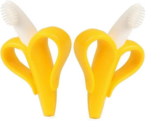 Banana Shaped Teething Toothbrush for Babies