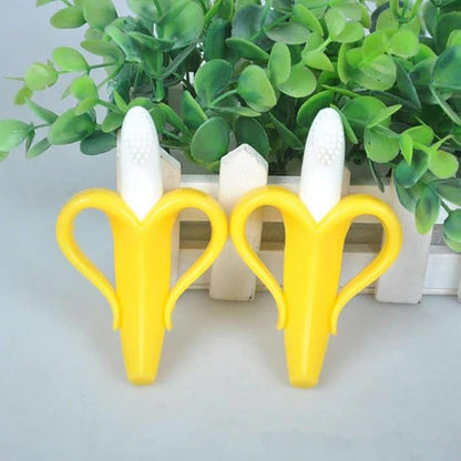 Banana Shaped Teething Toothbrush for Babies